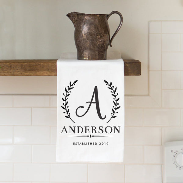 Monogrammed Kitchen Towels