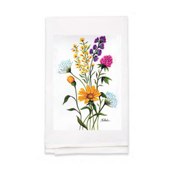 Personalized White Flour Sack Tea Towel
