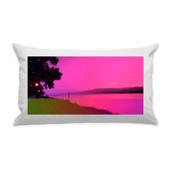 10"x18" White Cotton Canvas Decorative Pillow Case