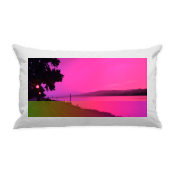 10"x18" White Cotton Canvas Decorative Pillow Case