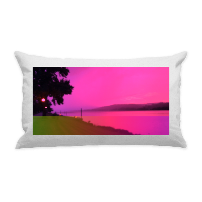 10"x18" White Cotton Canvas Decorative Pillow Case