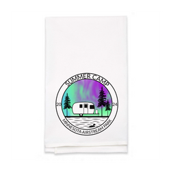 Personalized White Flour Sack Tea Towel