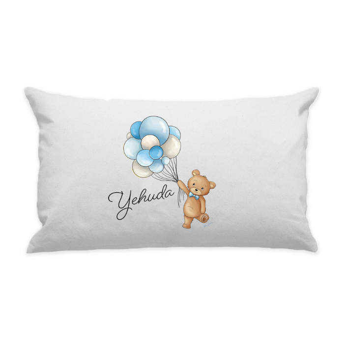 10"x18" White Cotton Canvas Decorative Pillow Case