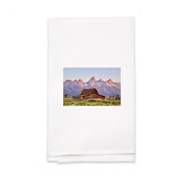 Personalized White Flour Sack Tea Towel