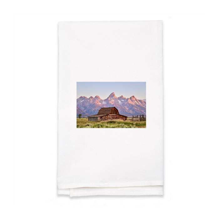 Personalized White Flour Sack Tea Towel