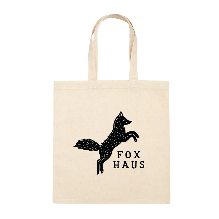 Personalized Square Canvas Tote Bag