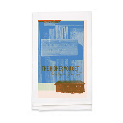 Personalized White Flour Sack Tea Towel