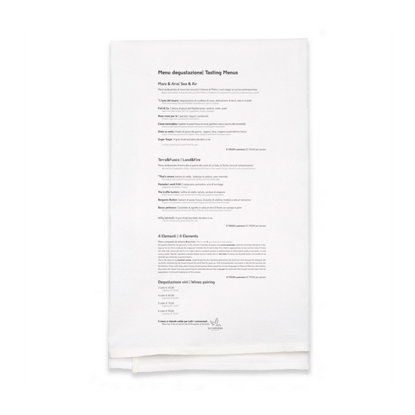 Personalized White Flour Sack Tea Towel