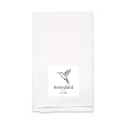Personalized White Flour Sack Tea Towel