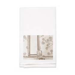Personalized White Flour Sack Tea Towel