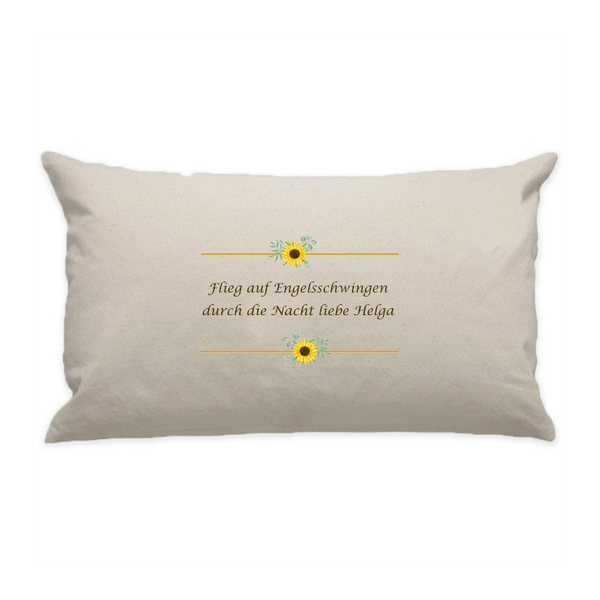 10"x18" Natural Cotton Canvas Decorative Pillow Case