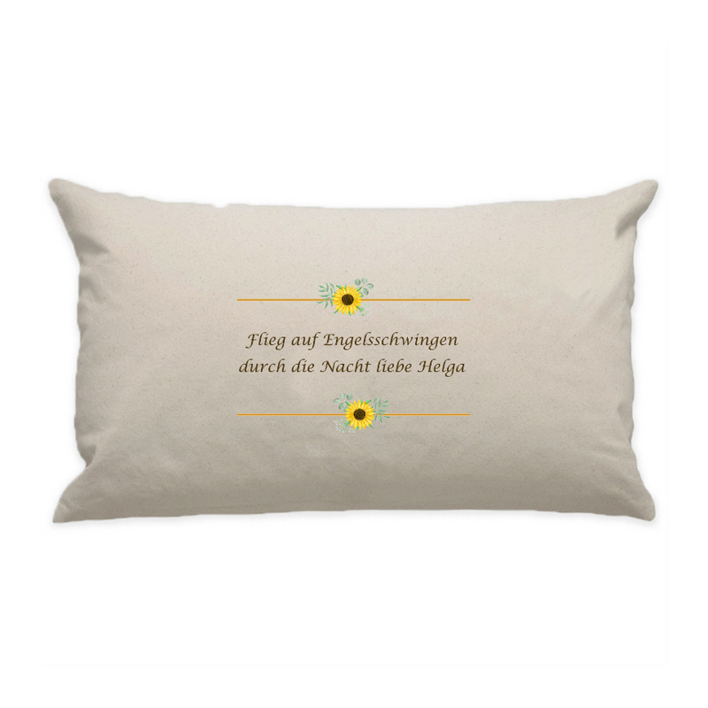 10"x18" Natural Cotton Canvas Decorative Pillow Case