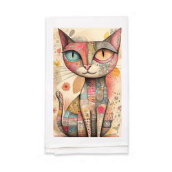 Personalized White Flour Sack Tea Towel