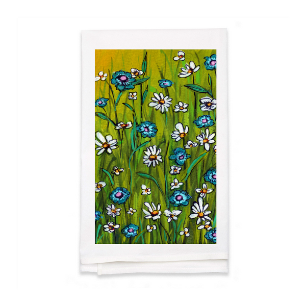 Personalized White Flour Sack Tea Towel