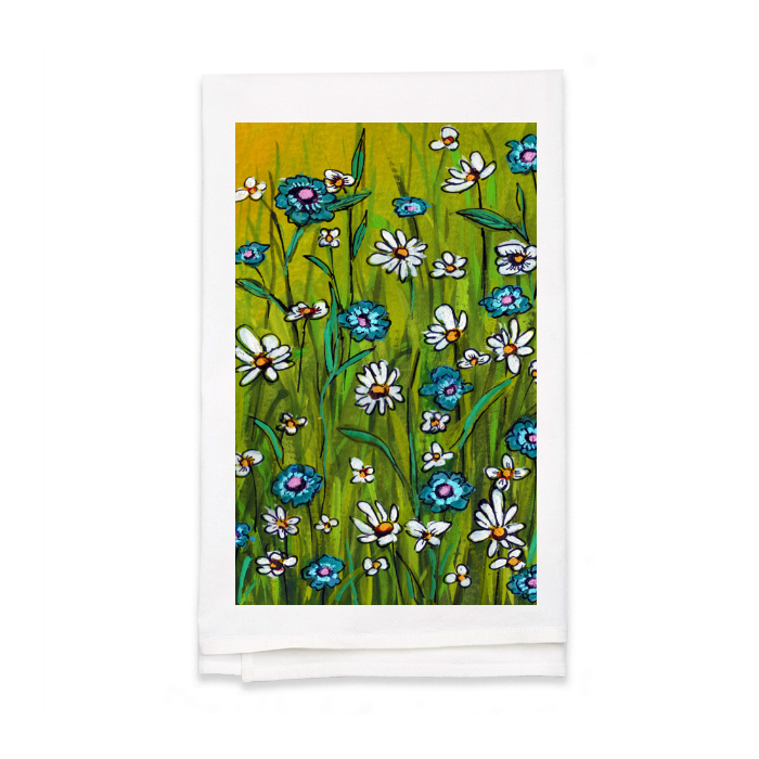 Personalized White Flour Sack Tea Towel