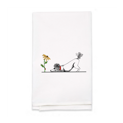 Personalized White Flour Sack Tea Towel