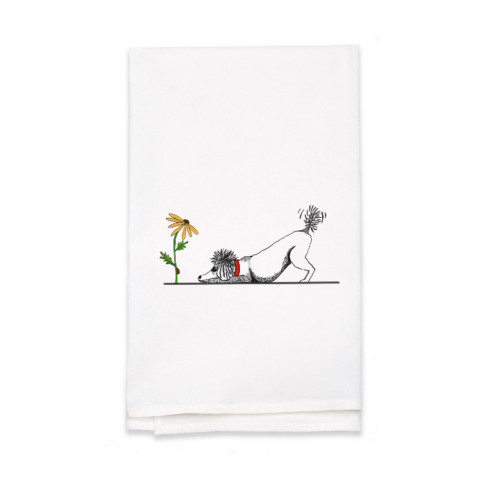 Personalized White Flour Sack Tea Towel