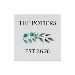 Personalized Absorbent Square Ceramic Stone Coaster