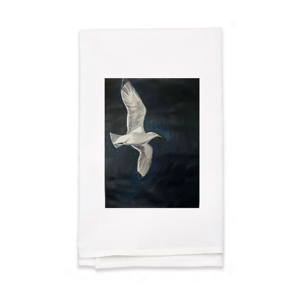 Personalized White Flour Sack Tea Towel