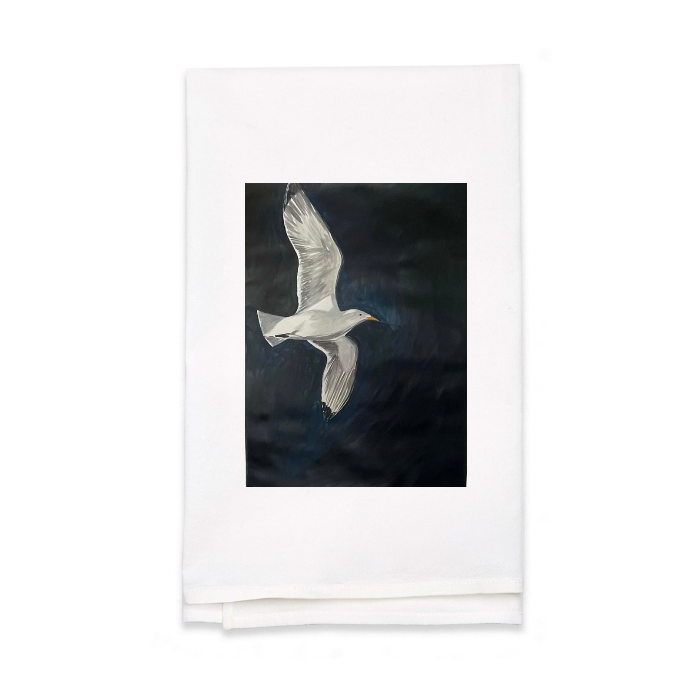 Personalized White Flour Sack Tea Towel