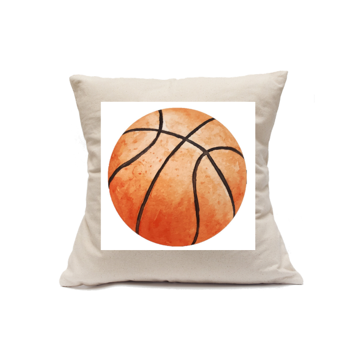 Custom Printed Natural Canvas Pillowcase with Zipper 18"x18"