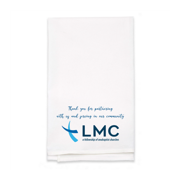 Personalized White Flour Sack Tea Towel