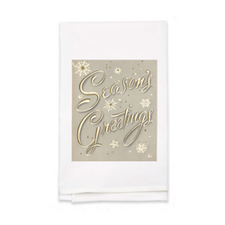 Personalized White Flour Sack Tea Towel