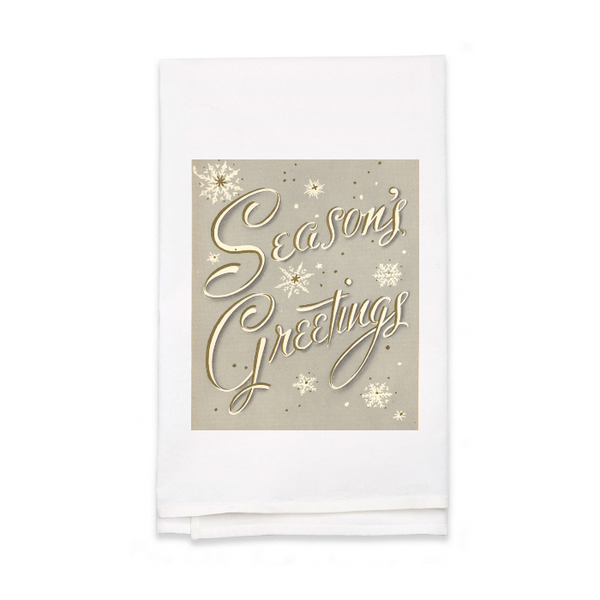 Personalized White Flour Sack Tea Towel