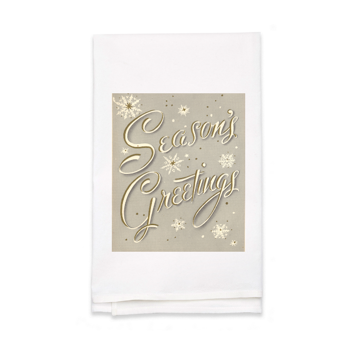 Personalized White Flour Sack Tea Towel