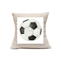 Custom Printed Natural Canvas Pillowcase with Zipper 18"x18"
