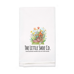 Personalized White Flour Sack Tea Towel