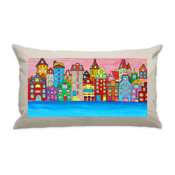 10"x18" Natural Cotton Canvas Decorative Pillow Case
