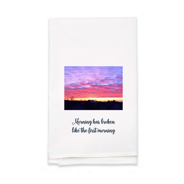 Personalized White Flour Sack Tea Towel