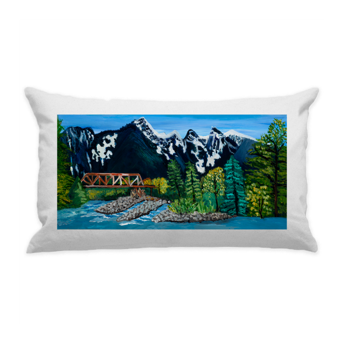 10"x18" White Cotton Canvas Decorative Pillow Case