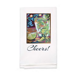 Personalized White Flour Sack Tea Towel