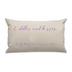 10"x18" Natural Cotton Canvas Decorative Pillow Case
