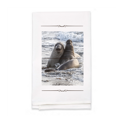 Personalized White Flour Sack Tea Towel