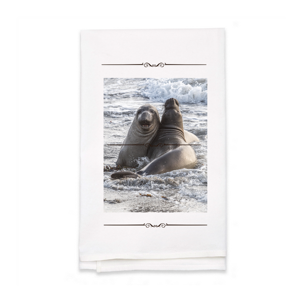 Personalized White Flour Sack Tea Towel