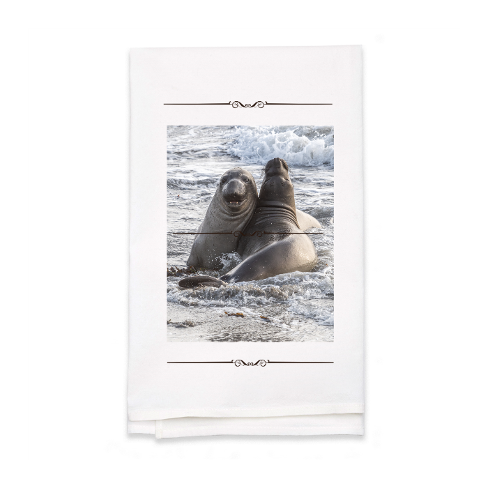Personalized White Flour Sack Tea Towel