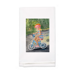 Personalized White Flour Sack Tea Towel