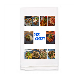 Personalized White Flour Sack Tea Towel
