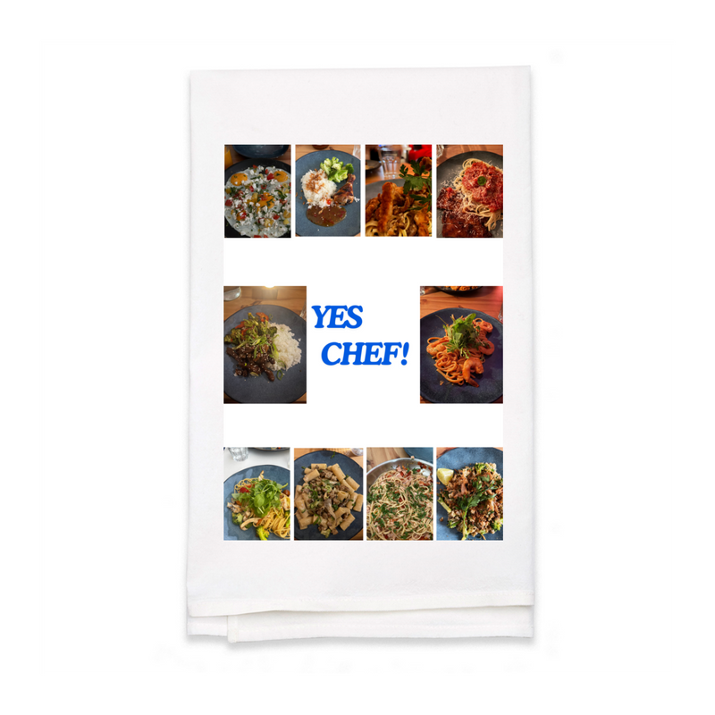 Personalized White Flour Sack Tea Towel