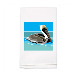 Personalized White Flour Sack Tea Towel