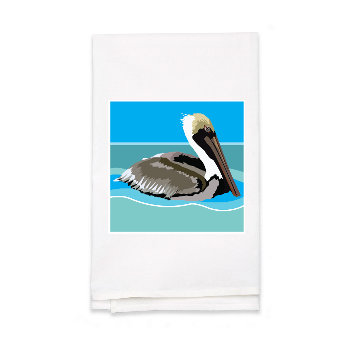 Personalized White Flour Sack Tea Towel