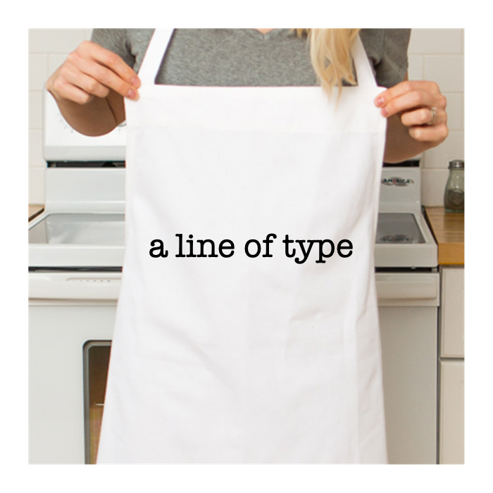 Personalized Classic White Apron