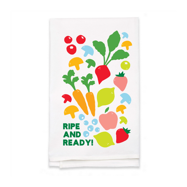 Personalized White Flour Sack Tea Towel