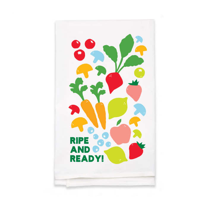 Personalized White Flour Sack Tea Towel