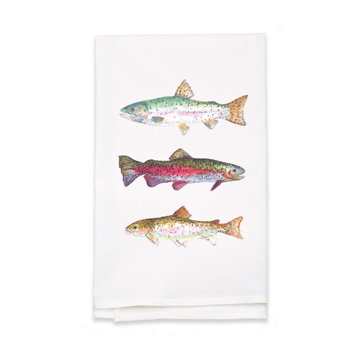 Personalized White Flour Sack Tea Towel