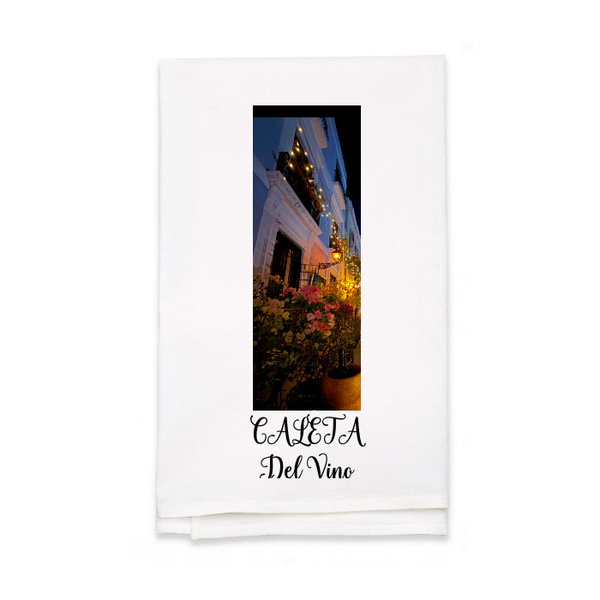Personalized White Flour Sack Tea Towel