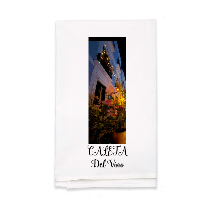 Personalized White Flour Sack Tea Towel